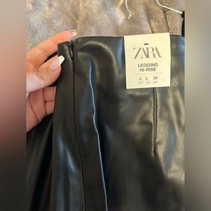 ZARA LEATHER PANTS